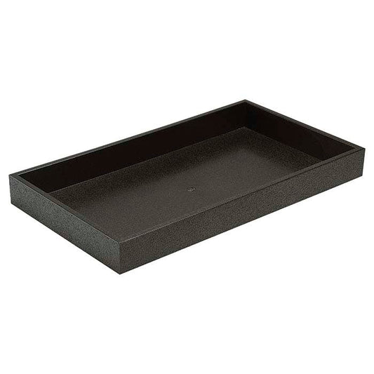 Black Plastic Full-Size Tray
