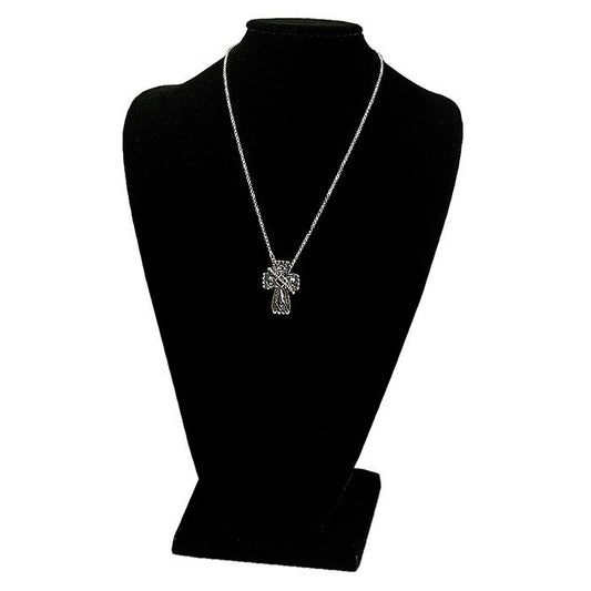 Black Velvet Necklace Bust Display