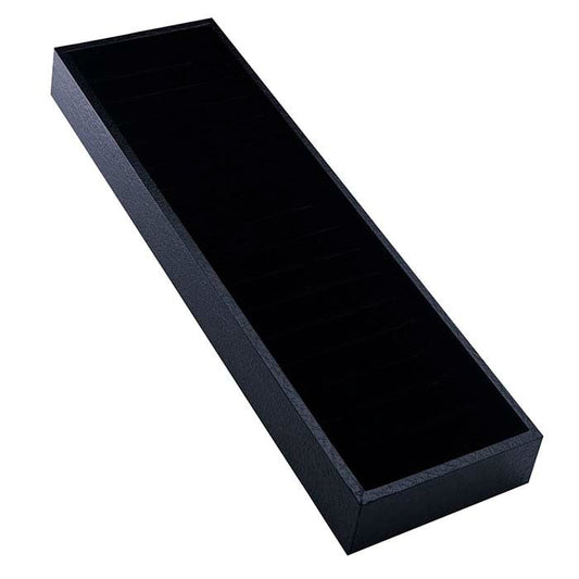 Black Paper-Covered Slotted Bangle Bracelet Display