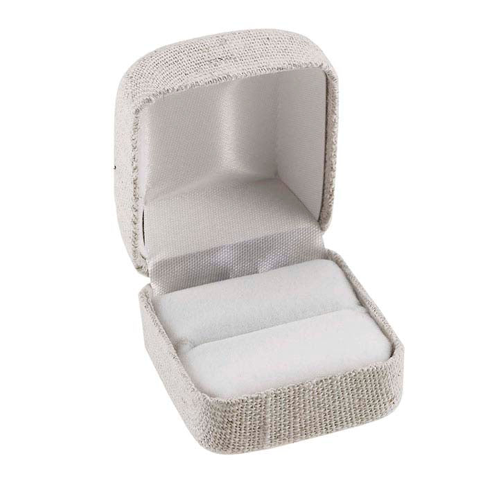 Natural Linen Ring Gift Box