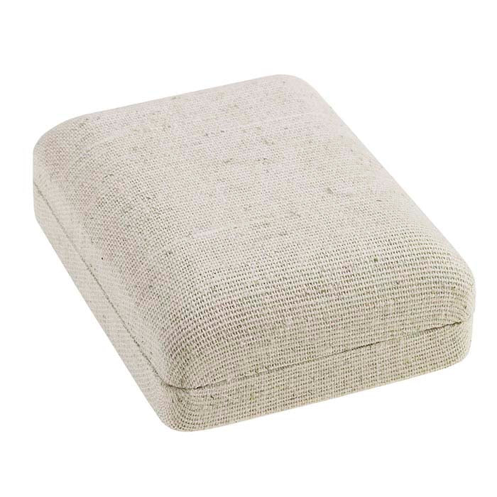 קופסת מתנה לתליון פשתן טבעי