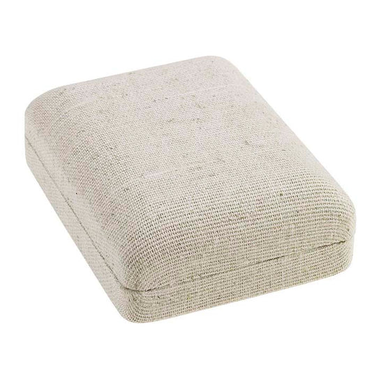 Natūralaus lino pakabuko dovanų dėžutė