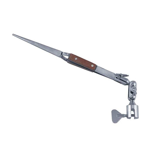 Cross-Lock Tweezers with Fiber-Grip Handles and Third-Hand Clamp