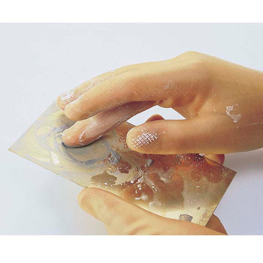 Annealing Pan with Pumice and Third-Hand Cross-Lock Tweezers with Fiber-Grip Handles