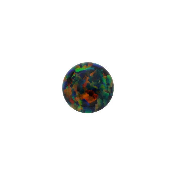Kyocera Black Opal 5mm Round Cabochon