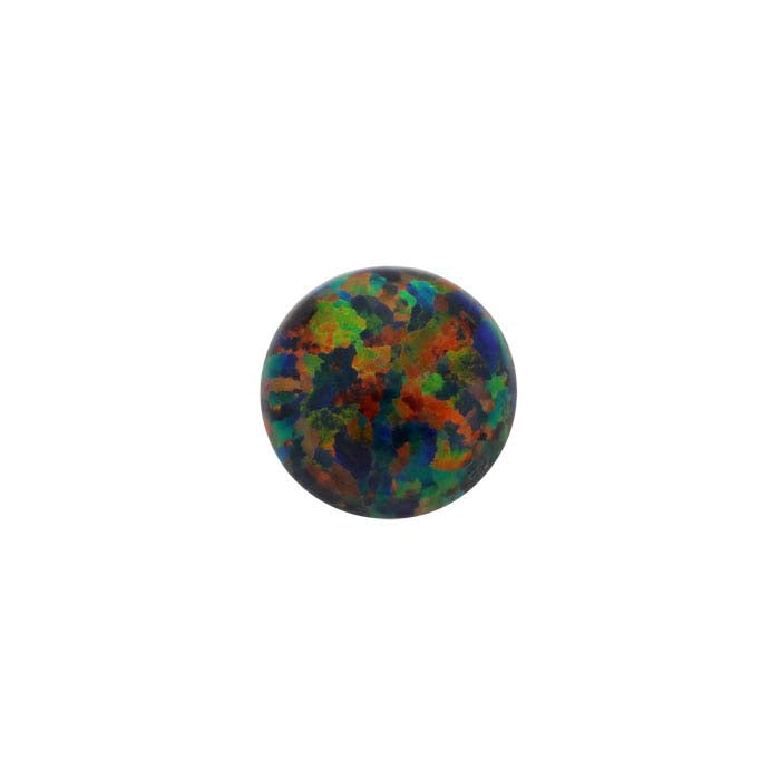Kyocera Black Opal 6mm Round Cabochon