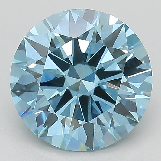 Lab-Grown Diamond 2.42ct, Round, Blue, VS1