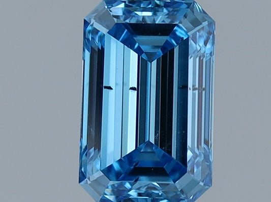 Lab-Grown Diamond 0.71ct, Emerald, Blue, SI1