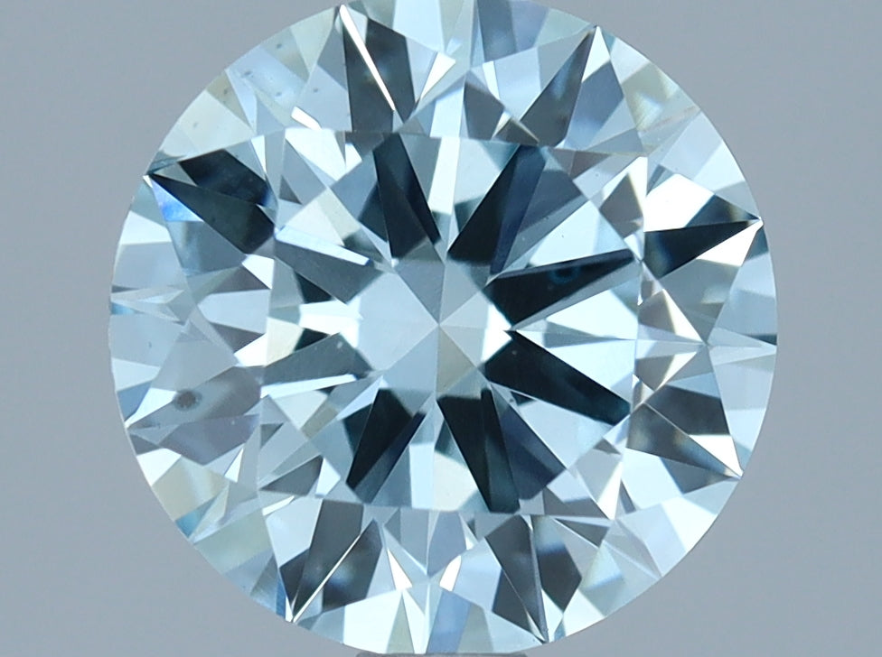 Lab-Grown Diamond 1.95ct, Round, Green, SI1