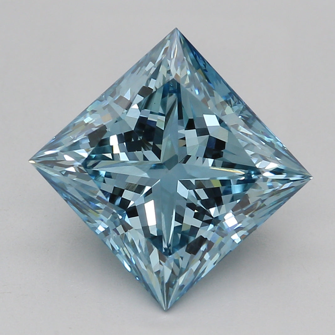 Lab-Grown Diamond 2.23ct, Princess, Blue, VS1