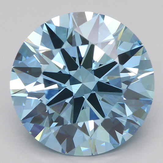 Lab-Grown Diamond 4.01ct, Round, Blue, VVS2