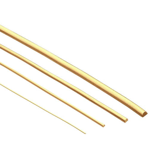 14K Yellow Gold Half-Round Wire, 0.64mm, Dead-Soft