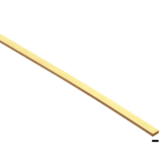 14K Yellow Gold 3.5 x 1.5mm Rectangle Sizing Stock, 1/2-Hard