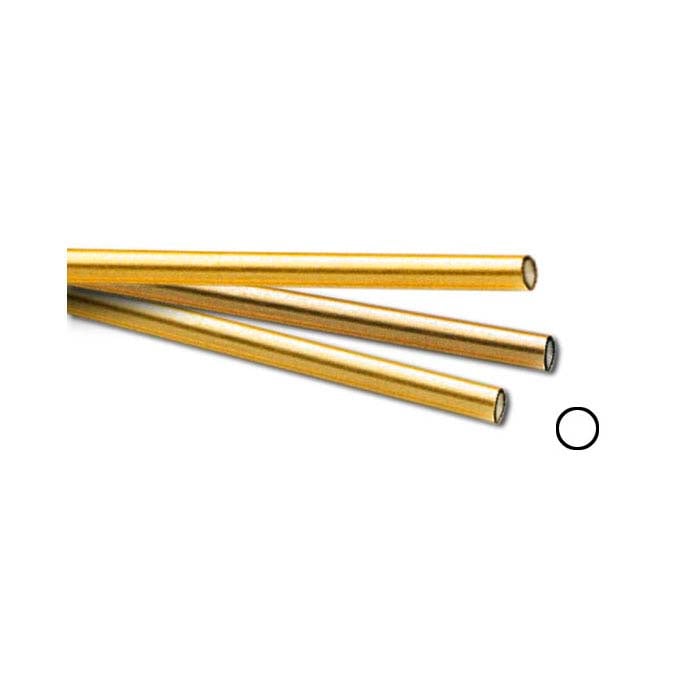 14K Yellow Gold 1.57mm Tubing, 1/2-Hard