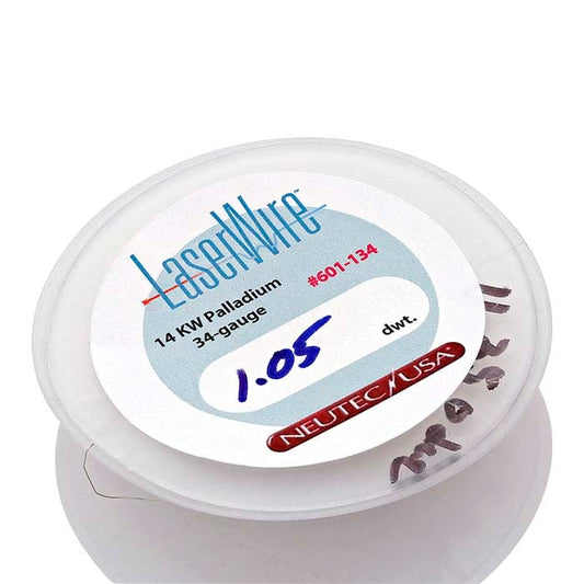 14K पैलेडियम सफेद सोना लेजर-वेट गोल तार, 0.16mm, मृत-नरम
