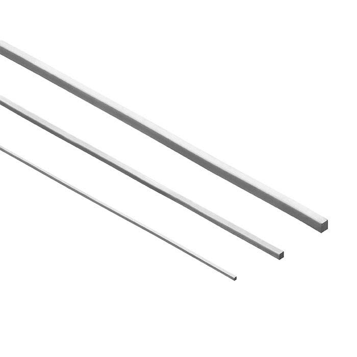 14K White Gold Square Sizing Stock, 1/2-Hard