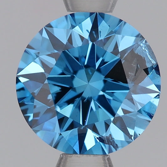 Lab-Grown Diamond 0.79ct, Round, Blue, I1