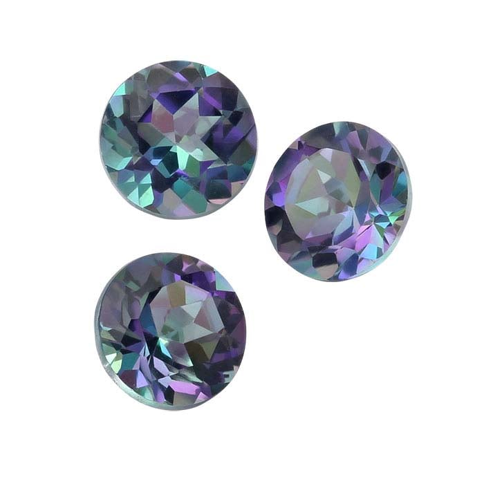 Azotic® Galazio Blue Topaz Round Faceted Gemstone