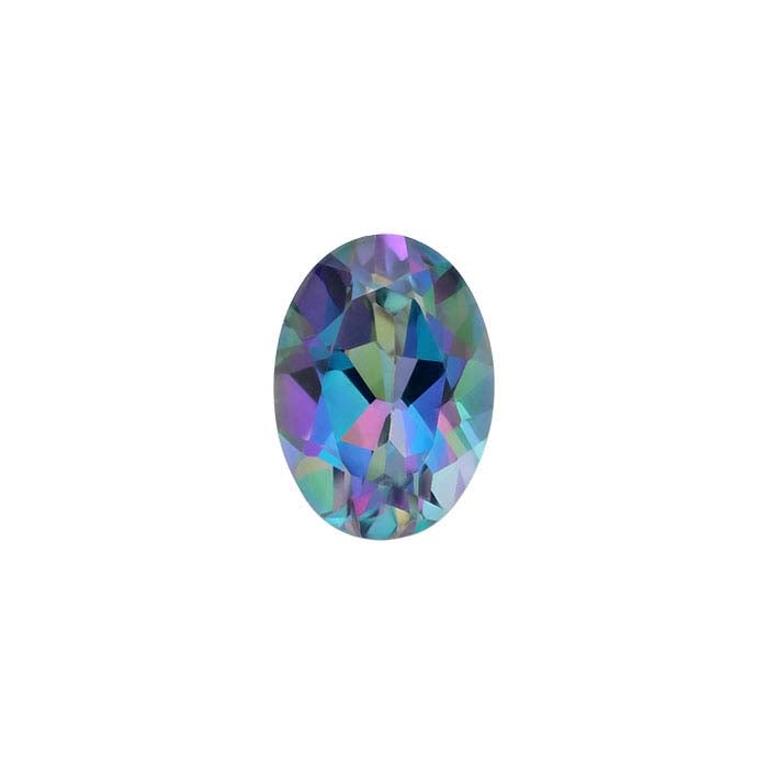 Azotic Galazio Blue™ Topaz Oval Faceted Gemstone