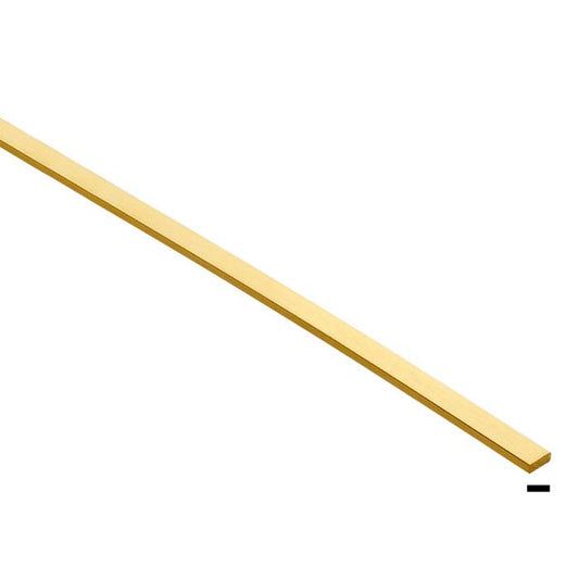 10K Yellow Gold 2 x 1mm Rectangle Sizing Stock, 1/2-Hard