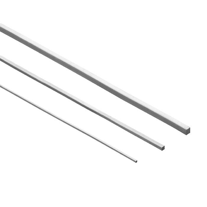 10K White Gold Square Sizing Stock, 1/2-Hard