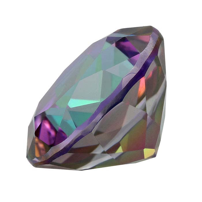 Azotic Green Mystic™ Topaz Round Faceted Gemstone