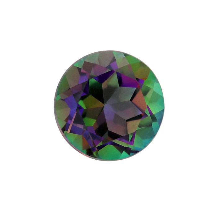 Azotic Green Mystic™ Topaz Round Faceted Gemstone