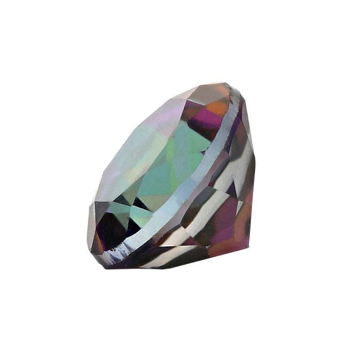 Azotic Green Mystic™ Topaz Round Faceted Gemstone