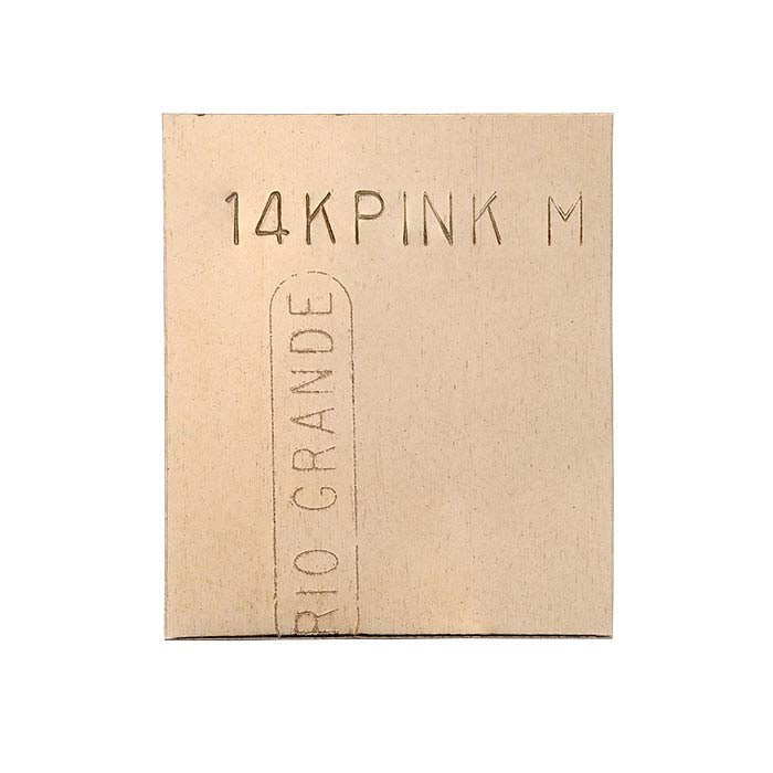 Plumb Rose Gold Sheet Solder, 0.25mm