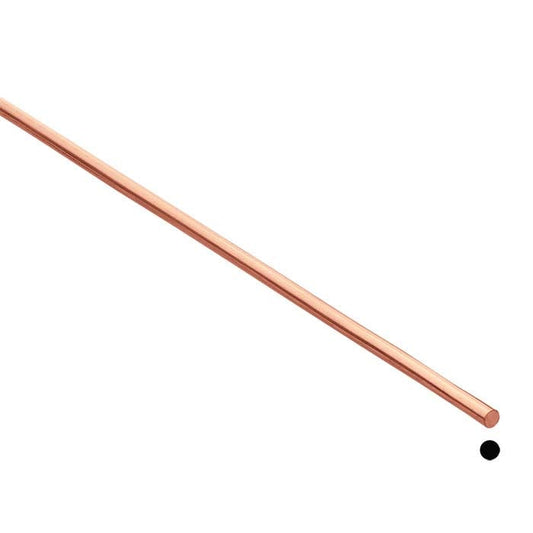14K Rose Gold Round Wire, 0.81mm, Dead-Soft