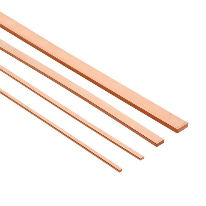 14K Rose Gold 2 x 1.5mm Rectangle Sizing Stock, 1/2-Hard