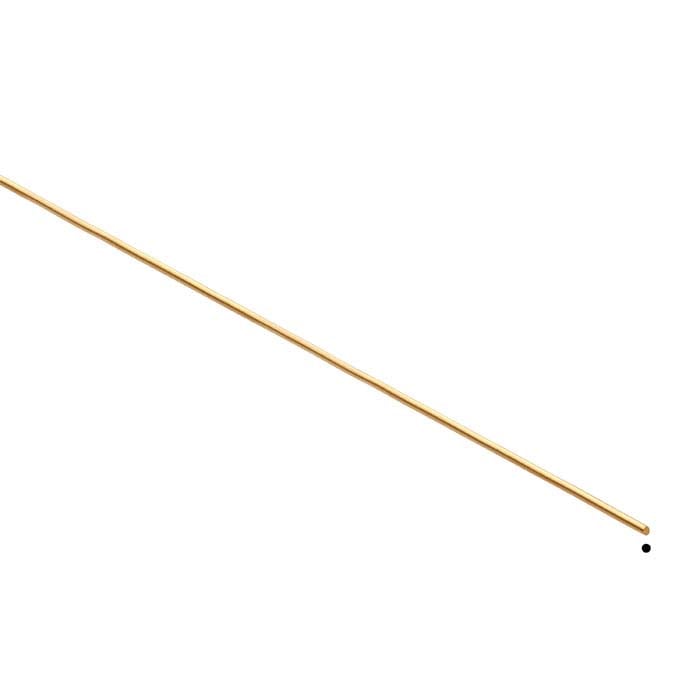 18K Yellow Gold Round Wire, 1/2-Hard