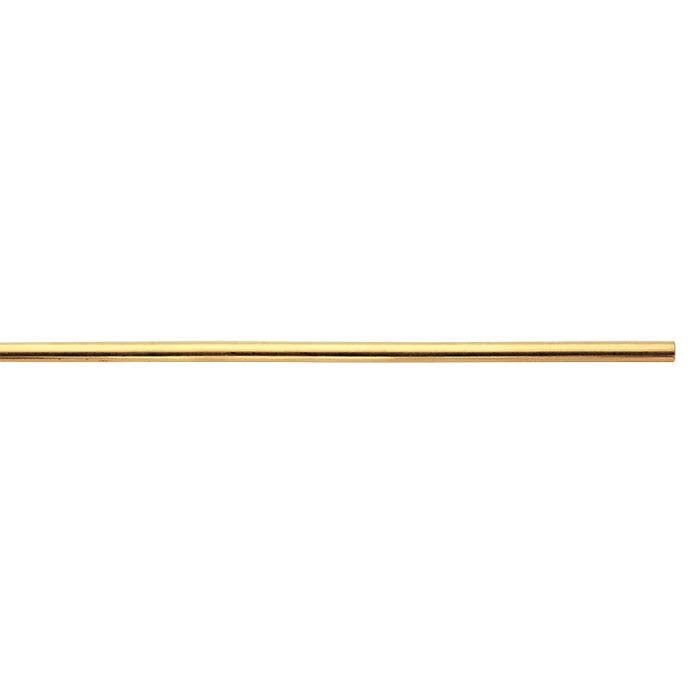 18K Yellow Gold Half-Round Wire, 0.51mm, Dead-Soft