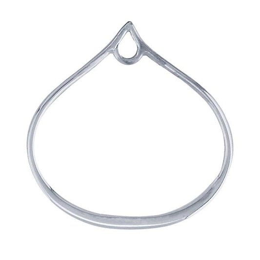 Sterling Silver Teardrop Component