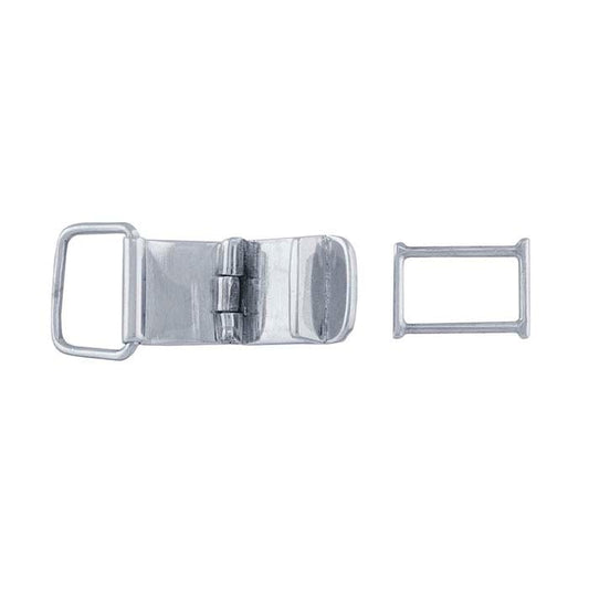 Sterling Silver 18 x 12mm Fold-Over Clasp, Multi-Strand