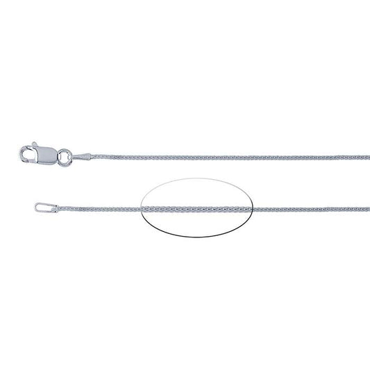 Sterling Silver Round Foxtail Chain