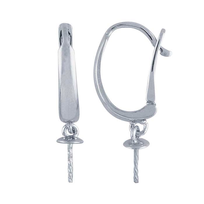 Lever-Back Pearl Ear Wire Mounting