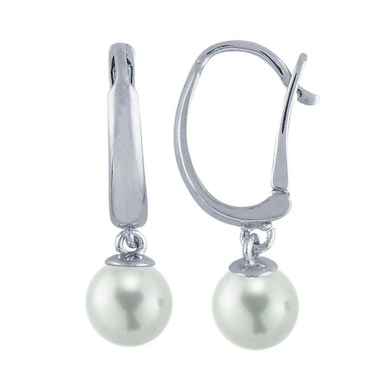 Lever-Back Pearl Ear Wire Mounting