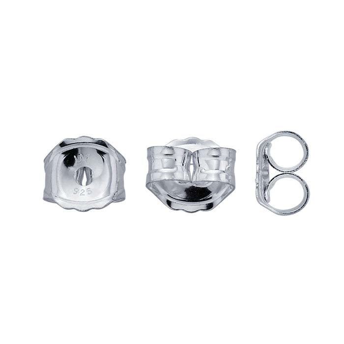 Sterling Silver 3.8mm dia. Medium-Weight Ear Nut