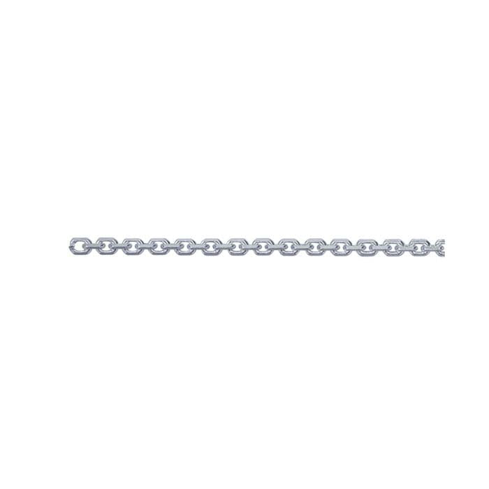 Sterling Silver Beveled Oval Cable Chain