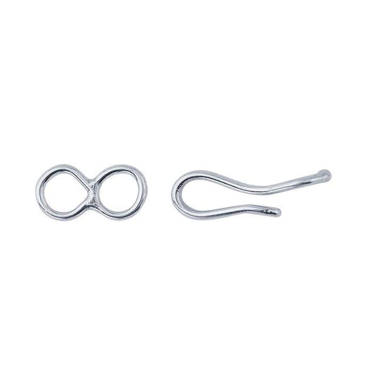 Sterling Silver Hook & Eye Clasp