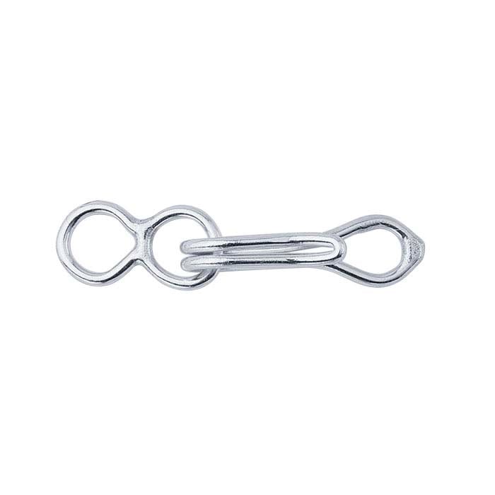 Sterling Silver Hook & Eye Clasp