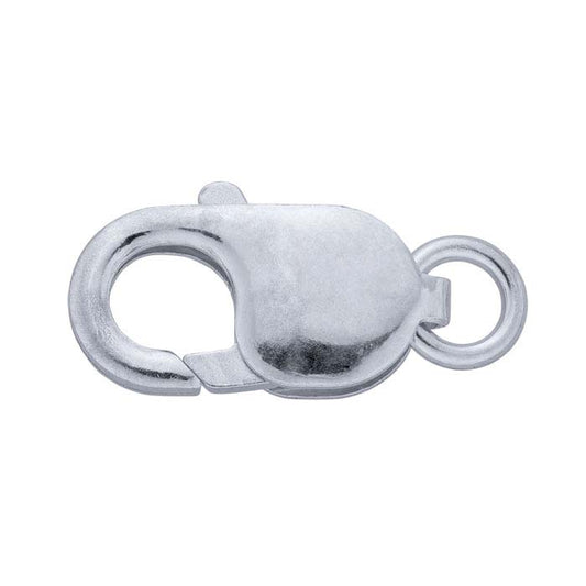 Închizătoare Ovală din Argint Sterling 22,9 x 9 mm cu Carabină și Inele Deschise