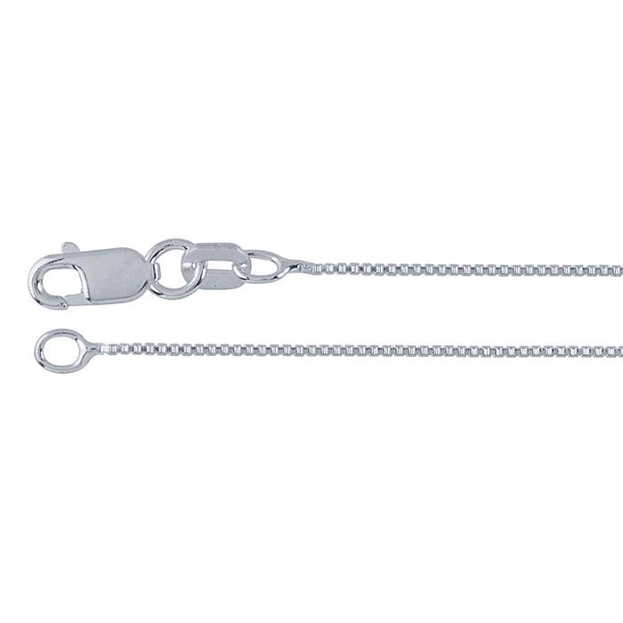 Sterling Silver 0,7 mm venetiansk boxlänk