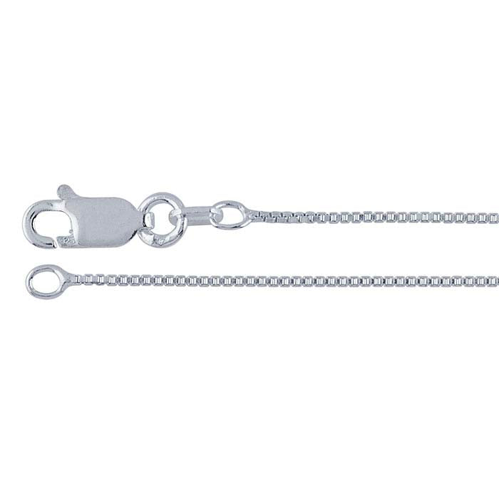 Sterling Silver 0,85 mm venetiansk boxlänk