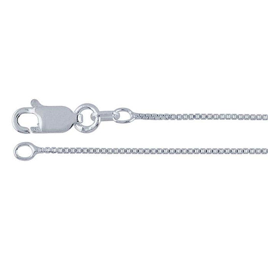 Sterling Silver 0,85 mm venetiansk boxlänk