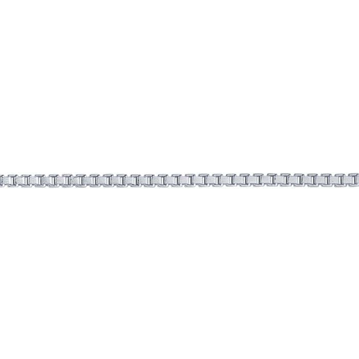 Sterling Silver 0.89mm Diamond-Cut Venetian Box Chain