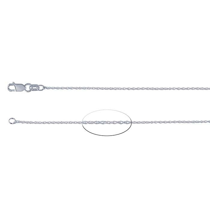 Catena a doppia corda in argento sterling 1mm