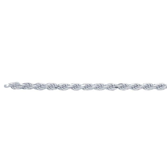 Sterling Silver 1,2 mm Diamantskuren Fransk Rep-kedja, Per Fot