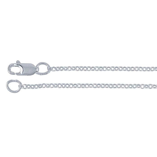 Sterling Silver Round Rolo Chain